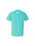 2014 JERZEES - Dri-Power® Youth Short Sleeve 50/50 T-Shirt- Scuba Blue- Order deadline is MARCH 21st, 2025